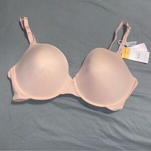 JOYSPUN Women’s Smooth Push Up Underwire Bra With Keyhole Mystical Rose Size 40D